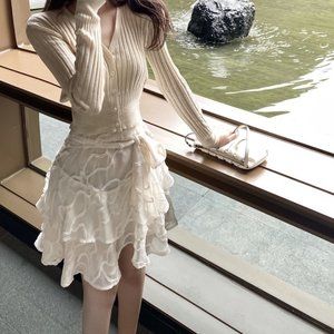 Coconut cake half-length skirt female summer